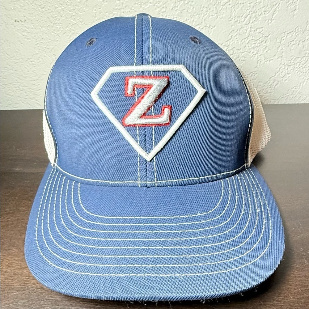 Pacifica Blue and White Snapback Hat